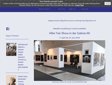 Tablet Screenshot of galerie-kk.de